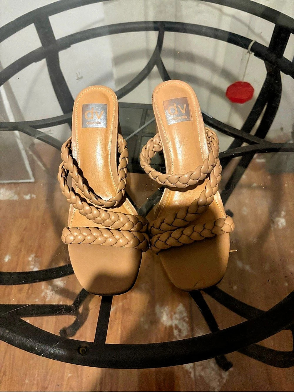dv Braided Heeled Sandals in Brown